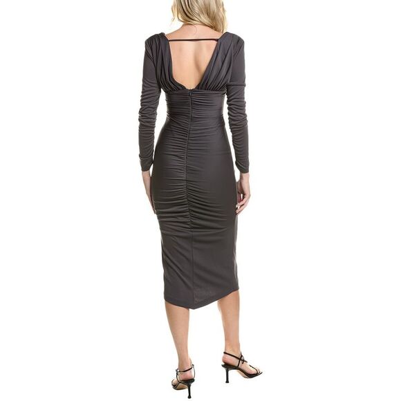 Carla Ruiz Womens Midi Dress, Grey - Picture 2 of 3